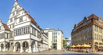 Paderborn, Rathaus und Marienkirche