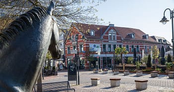 VEC Marktplatz mit Pferd