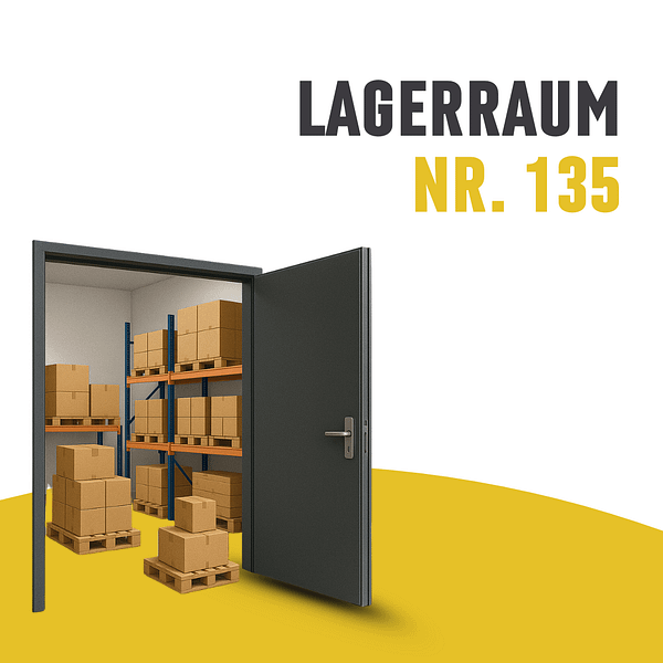 Lagerraum Nr. 135 – oben in der Halle