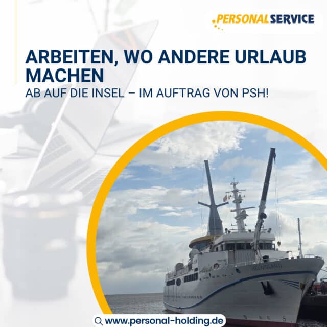 Am Montag hieß es: Leinen los! 🌊🚢⁠
⁠
Einer unserer Mitarbeitenden ist im Einsatz für uns auf dem Weg nach Helgoland, um dort einen neuen Kunden tatkräftig zu unterstützen.⁠
⁠
Ein außergewöhnlicher Einsatzort – und ein starkes Beispiel dafür, wie vielfältig die Möglichkeiten bei Personal Service PSH sind.⁠
⁠
Ob auf dem Festland oder auf der Insel: Wir bringen Menschen in Jobs, die wirklich passen. Mit Herz, Verlässlichkeit und einem starken Netzwerk.⁠
⁠
Bewirb dich jetzt unter www.personal-holding.de – und vielleicht darfst du schon bald selbst auf einen Einsatz mit Meerblick starten!⁠
⁠
#PSHGruppe #PersonalService #Helgoland #InselJob #JobMitAussicht #WirMachenDas #KarriereMitWeitblick #PSHUnterwegs #StarkeJobs #ArbeitenWoAndereUrlaubMachen #TeamPSH