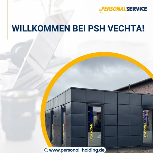 📍 Willkommen bei PSH Vechta!⁠
⁠
Vielleicht hast du sie schon entdeckt: Unsere modernen Container-Büroräume an der Rudolf-Diesel-Straße 24a in Vechta. Klein, aber oho – und voll PSH-Power! 💪⁠
⁠
Hier beraten wir dich rund um deine Karriere, helfen Unternehmen bei der Mitarbeitersuche und packen gemeinsam die Themen der Zukunft an. Persönlich, unkompliziert und immer mit einem offenen Ohr.⁠
⁠
🔹 Komm gerne vorbei – ob für ein erstes Kennenlernen, konkrete Bewerbungen oder einfach einen freundlichen Austausch.⁠
⁠
📍 PSH Vechta⁠
📫 Rudolf-Diesel-Straße 24a, 49377 Vechta⁠
📞 04441 9726170⁠
🌐 www.personal-holding.de⁠
🕗 Öffnungszeiten:⁠
Mo–Fr: 08:00 – 17:00 Uhr⁠
Sa & So: geschlossen⁠
⁠
#PSHVechta #JobsInVechta #KarriereMitPSH #BüroMitCharme #ContainerMitHerz #TeamPSH #ZeitarbeitVechta #JetztBewerben #WirSindVorOrt #NeuerJob #PersonalService #Jobwechsel