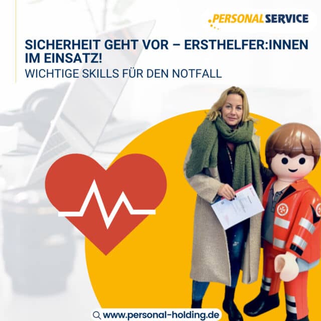 ⛑️ Gut vorbereitet für den Notfall!⁠
⁠
Letzte Woche hat eine unserer Mitarbeiterinnen erfolgreich an einem Ersthelfer-Kurs bei den Johannitern teilgenommen. 🏥 Erste-Hilfe-Wissen kann in jeder Situation entscheidend sein – sei es im Berufsleben oder im Alltag.⁠
⁠
Von lebensrettenden Sofortmaßnahmen bis hin zur stabilen Seitenlage – durch den Kurs ist sie nun bestens vorbereitet, um im Ernstfall richtig zu handeln. 💪⁠
⁠
💡 Wann hast du das letzte Mal deine Erste-Hilfe-Kenntnisse aufgefrischt?⁠
⁠
#ErsteHilfe #SicherheitGehtVor #Johanniter #WissenDasZählt #PersonalService #GutVorbereitet