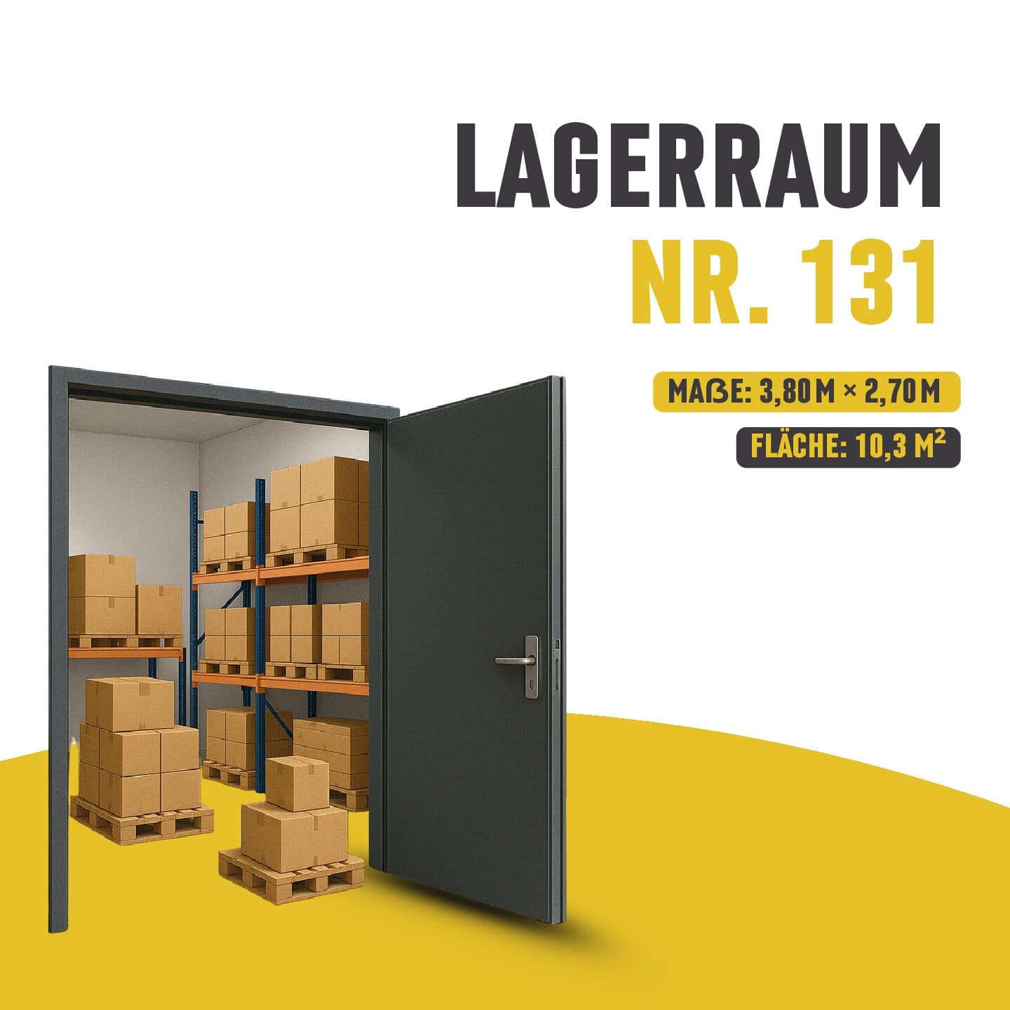 Lagerraum Nr. 131 – oben in der Halle - 10,3 m²