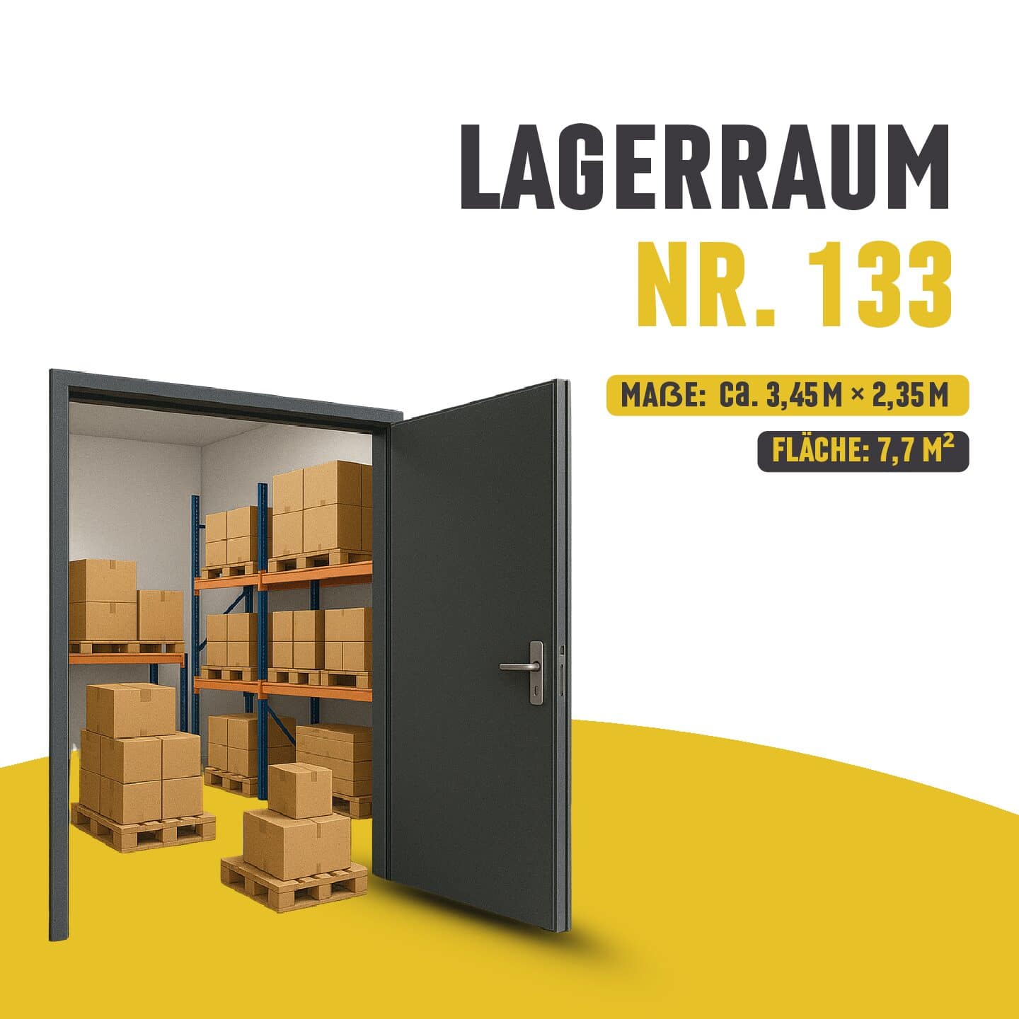 Lagerraum Nr. 133 – oben in der Halle - 7,7 m²