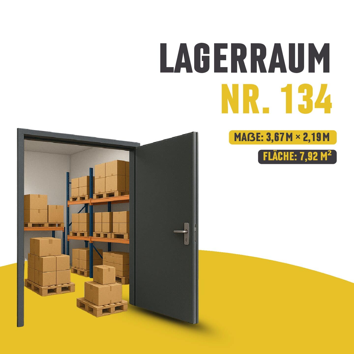 Lagerraum Nr. 134 – oben in der Halle - 7,92 m²
