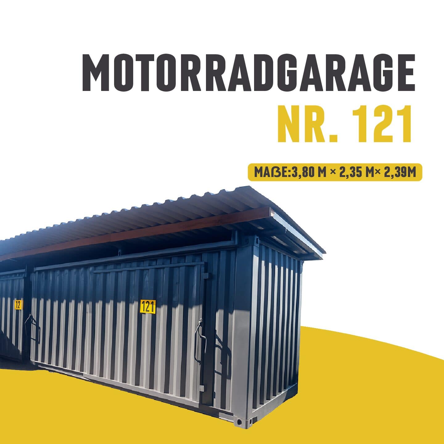 Motorradgarage / ATV Garage Nr. 121 - 8,9 m²